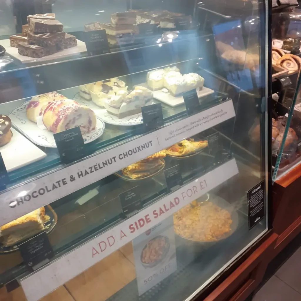 Bakery Display Fridge Containing Cakes And Pies