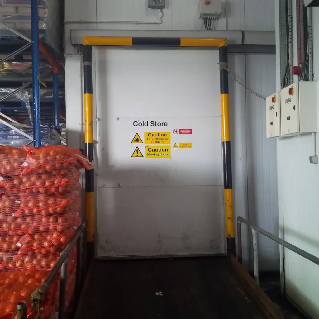 Entrance To Large Walk In Fridge